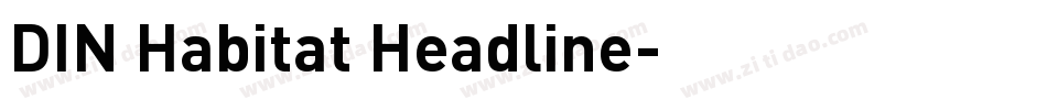 DIN Habitat Headline字体转换